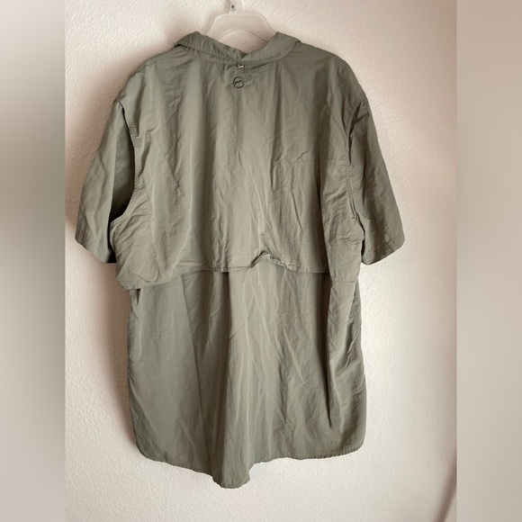 Magellan Outdoors Green Casual Button Down Shirt Short Sleeves size 3XL - Picture 3 of 6
